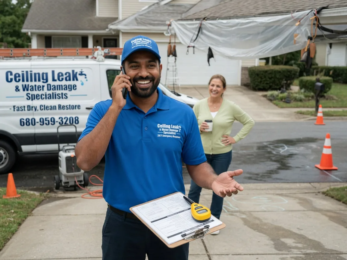 Ceiling Leak Cleanup Coltons Point, MD FAQs